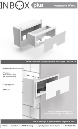 3er INBOX PLUS + senkrechter Deckel