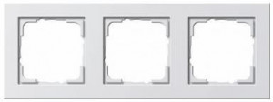 GIRA 0213295 Abdeckrahmen E2 reinweiß glänzend 3-fach